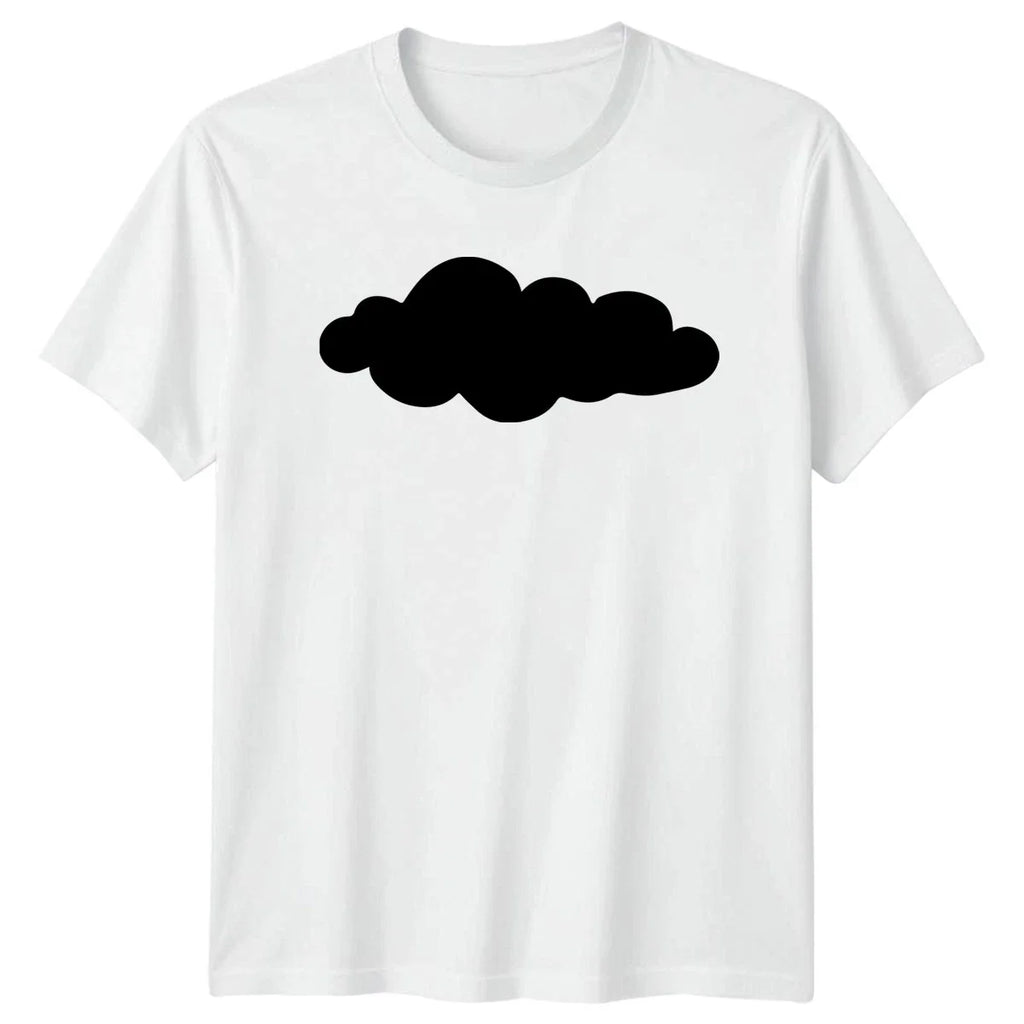 Just A Cloud Shape Outline T-Shirt Minimalist Art Weather Novelty Unisex T-shirt, Sweatshirt, Hoodie, Long Sleeve Tee - T-Shirt, Sweatshirt, Hoodie