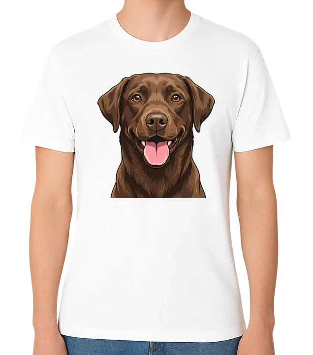 Chocolate Labrador T-Shirt Dog Face Cute Pet Lover Unisex Tee Unisex T-shirt, Sweatshirt, Hoodie, Long Sleeve Tee - T-Shirt, Sweatshirt, Hoodie