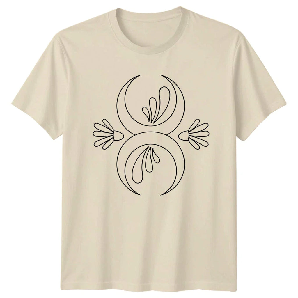 Crescent Moon Floral Abstract T-Shirt Abstract Floral Floral Birthday Gift Unisex T-shirt, Sweatshirt, Hoodie, Long Sleeve Tee - T-Shirt, Sweatshirt, Hoodie