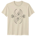 Crescent Moon Floral Abstract T-Shirt Abstract Floral Floral Birthday Gift Unisex T-shirt, Sweatshirt, Hoodie, Long Sleeve Tee - T-Shirt, Sweatshirt, Hoodie