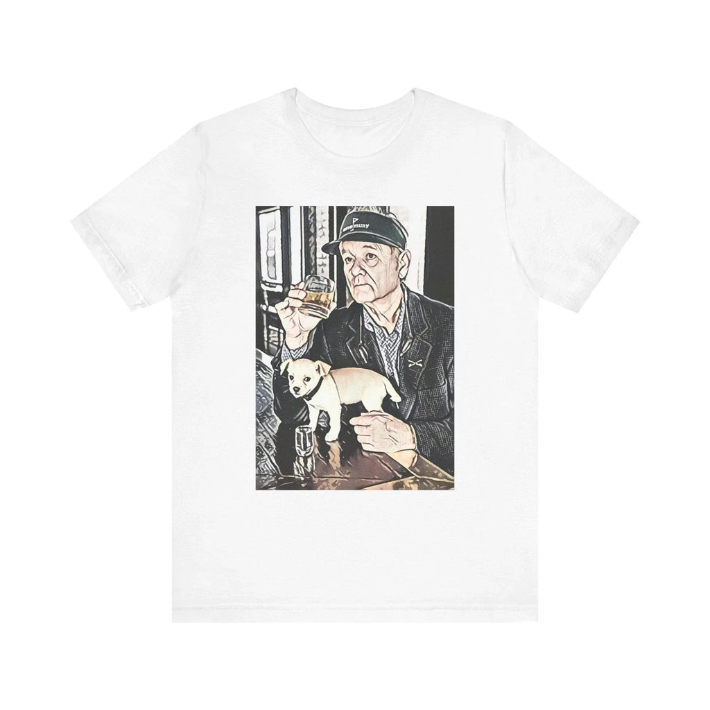 Bill Murray Art Short Sleeve Tee Shirt Graphic Print Crewneck Unisex Gift NEW Unisex T-shirt, Sweatshirt, Hoodie, Long Sleeve Tee - T-Shirt, Sweatshirt, Hoodie