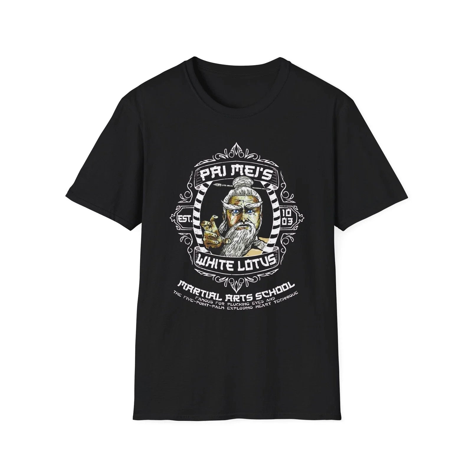 Pai Mei's White Lotus Martial Arts School Kill Bill Classic Movie T-Shirt Unisex T-shirt, Sweatshirt, Hoodie, Long Sleeve Tee - T-Shirt, Sweatshirt, Hoodie
