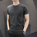 Trendy Bottoming Tees for Men Casual Solid Short sleeved Round Neck Pullover Unisex T-shirt, Sweatshirt, Hoodie, Long Sleeve Tee - T-Shirt, Sweatshirt, Hoodie