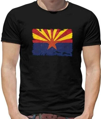 Arizona Grunge Flag T-Shirt - Phoenix - USA - Country - Flags - State Unisex T-shirt, Sweatshirt, Hoodie, Long Sleeve Tee - T-Shirt, Sweatshirt, Hoodie
