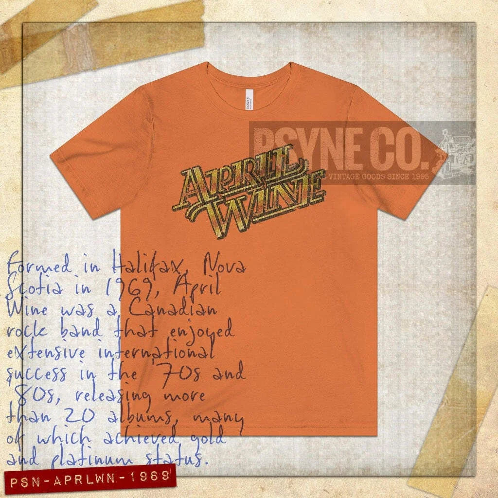 April Wine 1969 Vintage Men's T-Shirt Unisex T-shirt, Sweatshirt, Hoodie, Long Sleeve Tee - T-Shirt, Sweatshirt, Hoodie