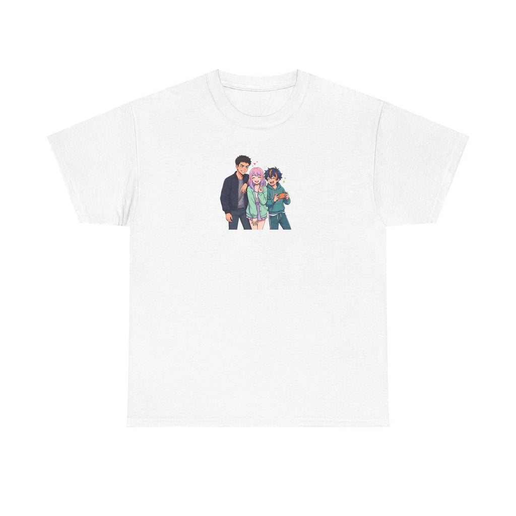Anime Trio Characters T-Shirt | Group Portrait, Pastel Aesthetic Unisex T-shirt, Sweatshirt, Hoodie, Long Sleeve Tee - T-Shirt, Sweatshirt, Hoodie