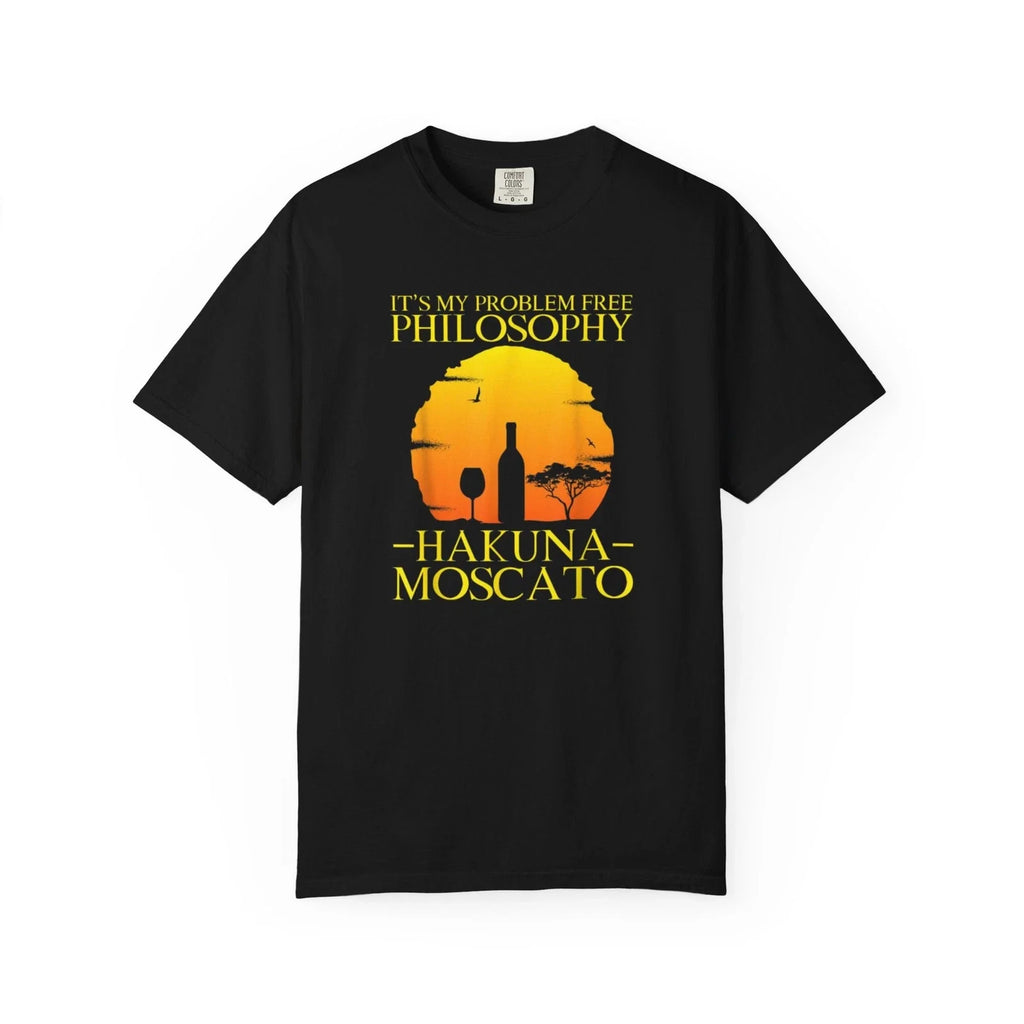 Hakuna Moscato wine sunset T-Shirt | It's my problem free philosophy, Wine Tee Unisex T-shirt, Sweatshirt, Hoodie, Long Sleeve Tee - T-Shirt, Sweatshirt, Hoodie