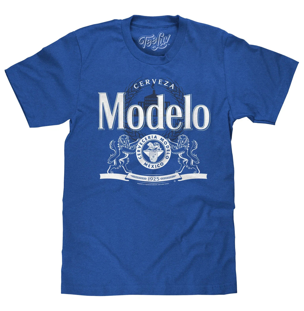 Cerveza Modelo Beer Mens T Shirt Royal Blue Unisex T-shirt, Sweatshirt, Hoodie, Long Sleeve Tee - T-Shirt, Sweatshirt, Hoodie