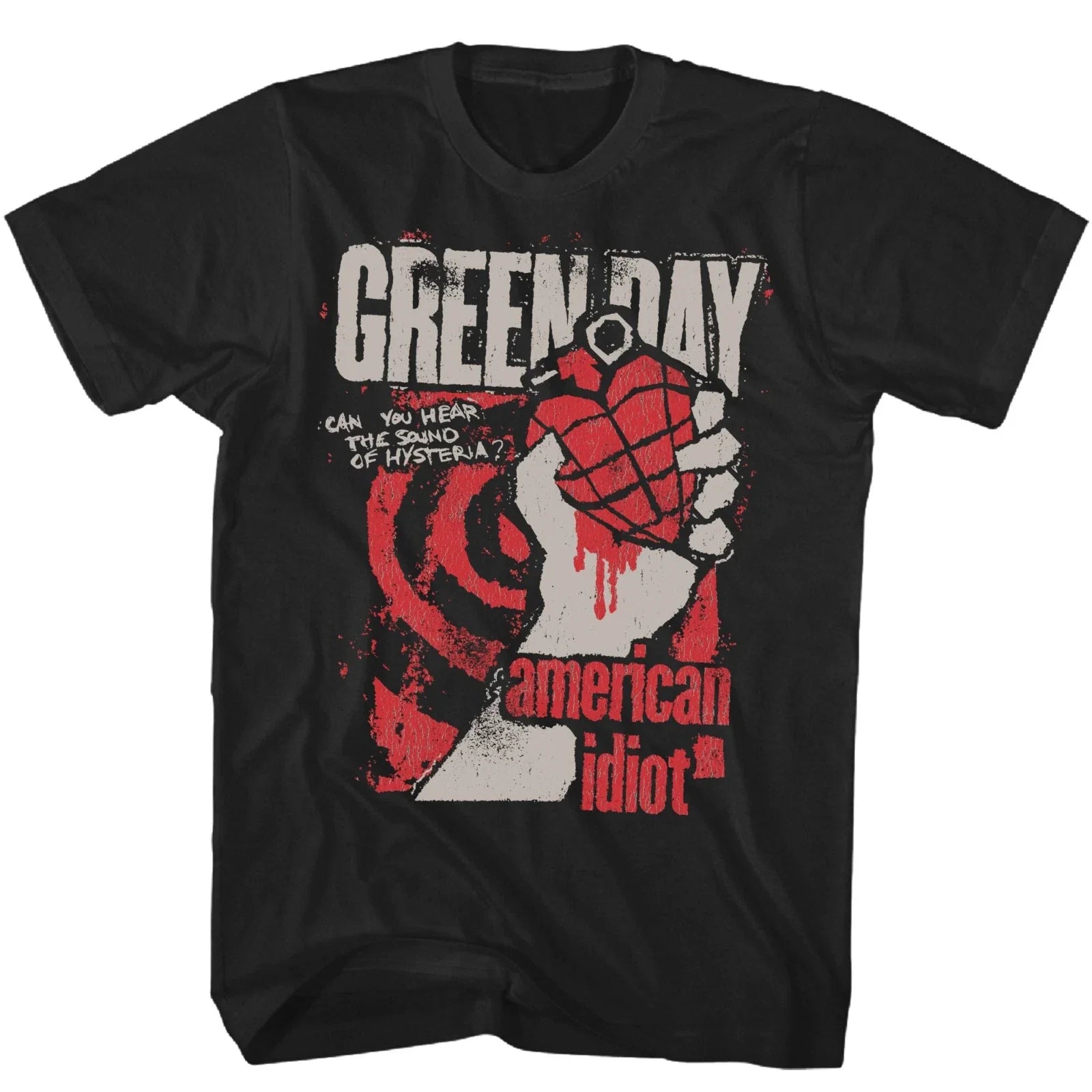Green Day American Idiot Hysteria Mens T Shirt Music Classic Band Tee New Black Unisex T-shirt, Sweatshirt, Hoodie, Long Sleeve Tee - T-Shirt, Sweatshirt, Hoodie