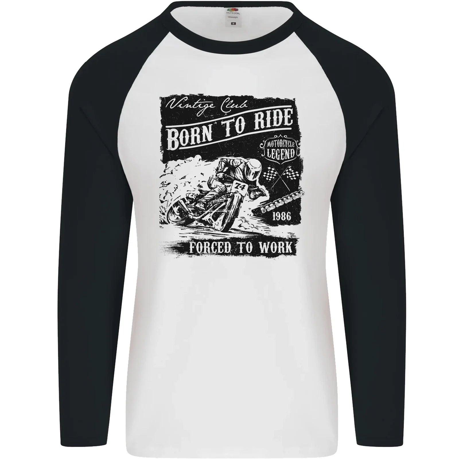 Cafe Racer Biker Motorcycle Motorbike Mens L/S Baseball T-Shirt Unisex T-shirt, Sweatshirt, Hoodie, Long Sleeve Tee - T-Shirt, Sweatshirt, Hoodie