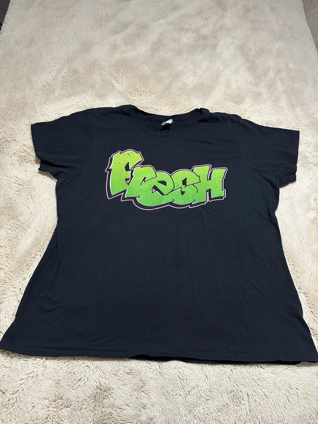 Fresh Prince Of Bel Air T Shirt Womens Size 3XL Graffiti Spell Out Black Sitcom Unisex T-shirt, Sweatshirt, Hoodie, Long Sleeve Tee - T-Shirt, Sweatshirt, Hoodie