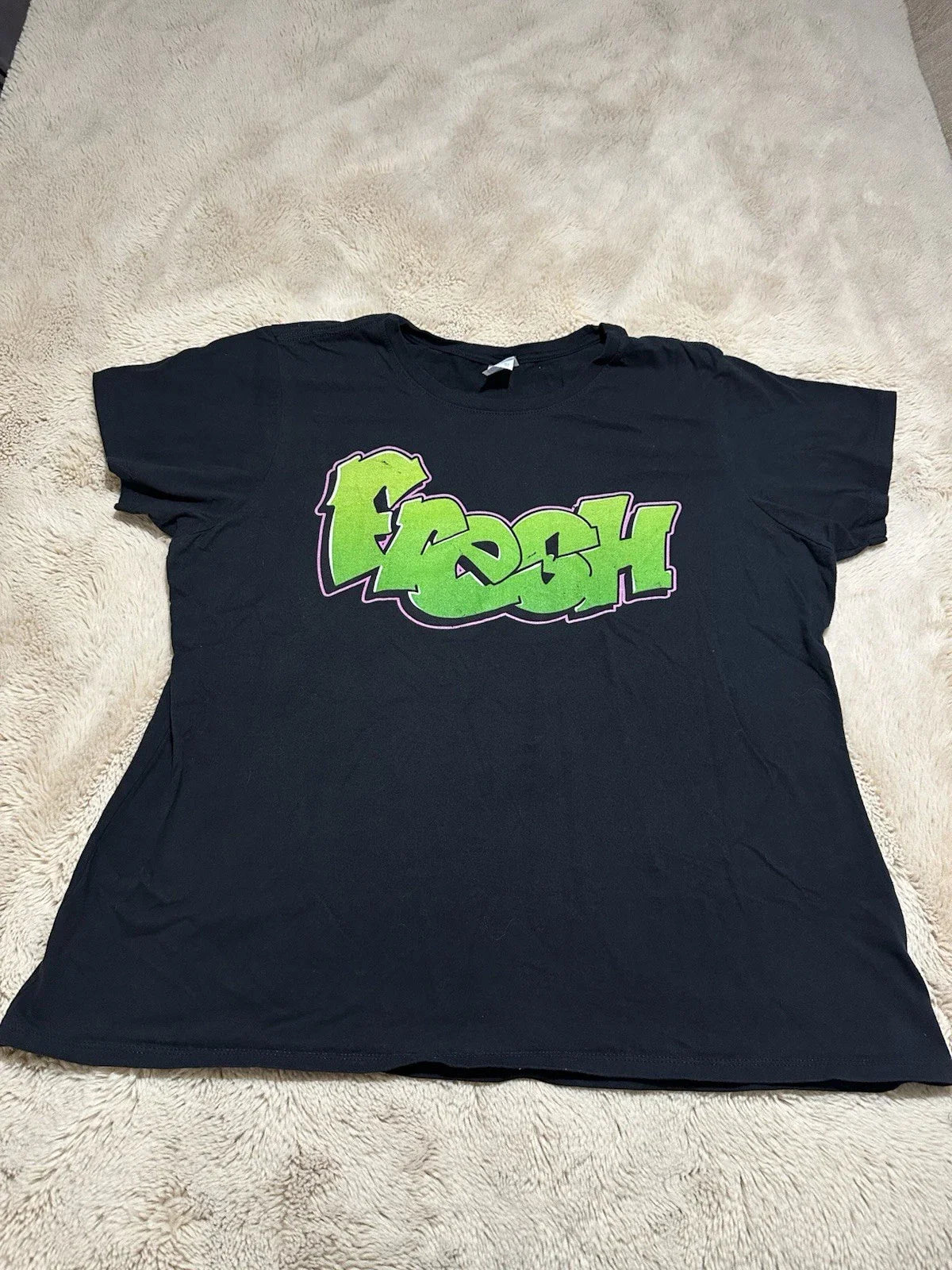 Fresh Prince Of Bel Air T Shirt Womens Size 3XL Graffiti Spell Out Black Sitcom Unisex T-shirt, Sweatshirt, Hoodie, Long Sleeve Tee - T-Shirt, Sweatshirt, Hoodie