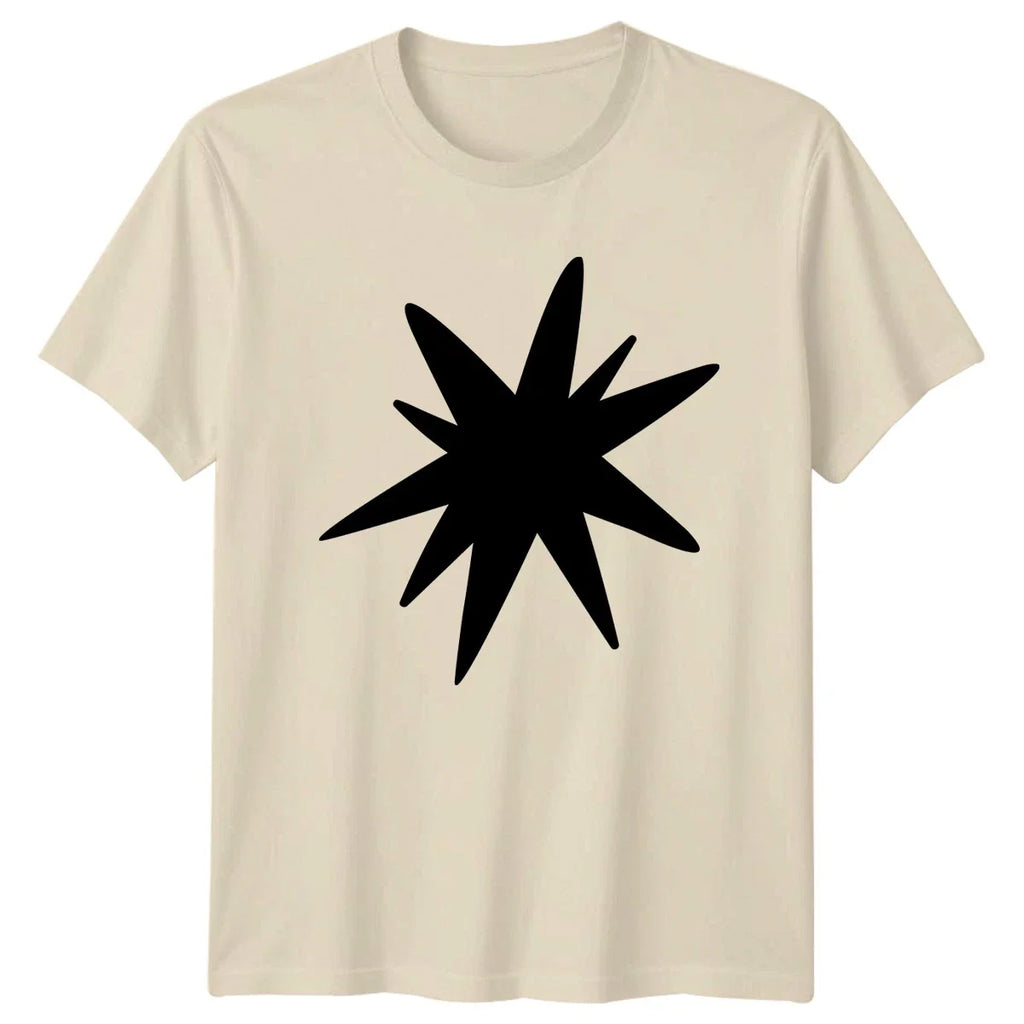 Abstract Minimalist Starburst Graphic Birthday Gift For Him And Her Unisex T-shirt, Sweatshirt, Hoodie, Long Sleeve Tee - T-Shirt, Sweatshirt, Hoodie