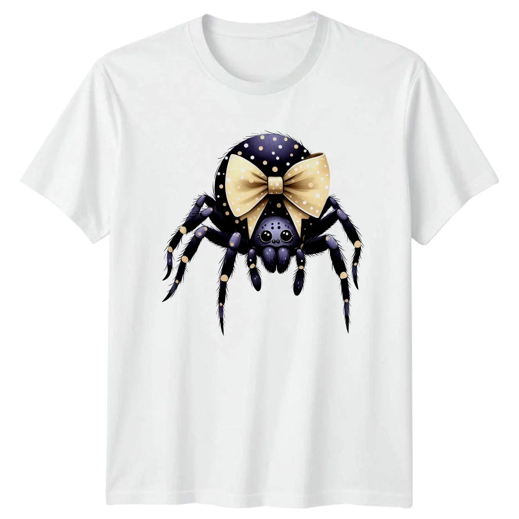 Cute Coquette Spider Bow Womens T-Shirt Spooky Season Halloween Gift For Her Unisex T-shirt, Sweatshirt, Hoodie, Long Sleeve Tee - T-Shirt, Sweatshirt, Hoodie
