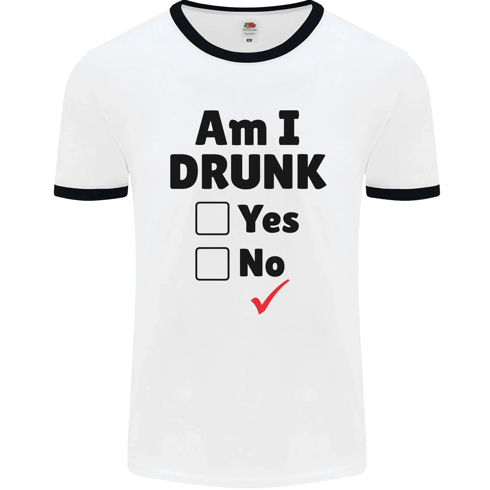 Am I Drunk Funny Beer Alcohol Wine Guiness Mens Ringer T-Shirt Unisex T-shirt, Sweatshirt, Hoodie, Long Sleeve Tee - T-Shirt, Sweatshirt, Hoodie