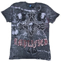 Cool Amplified Sain Gothique Cross Tte de Mort Strass Rocker Biker T-shirt L 52 Unisex T-shirt, Sweatshirt, Hoodie, Long Sleeve Tee - T-Shirt, Sweatshirt, Hoodie