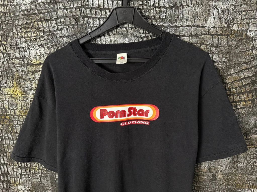 Vintage Porn Star Clothing T Shirt Black Y2K Skate Streetwear Mens L Rare Unisex T-shirt, Sweatshirt, Hoodie, Long Sleeve Tee - T-Shirt, Sweatshirt, Hoodie