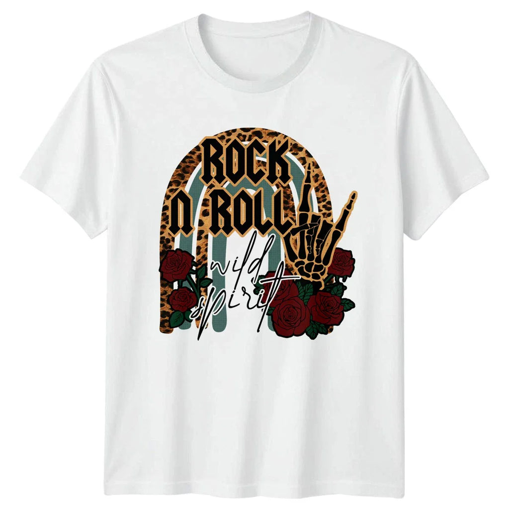 Rock N Roll Wild Spirit Womens T-Shirt Metal Grunge Rocker Music Aesthetic Unisex T-shirt, Sweatshirt, Hoodie, Long Sleeve Tee - T-Shirt, Sweatshirt, Hoodie