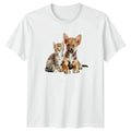 Cute Puppy And Kitten Peeking T-Shirt Kittens Puppies Pets Gift For Him And Her Unisex T-shirt, Sweatshirt, Hoodie, Long Sleeve Tee - T-Shirt, Sweatshirt, Hoodie