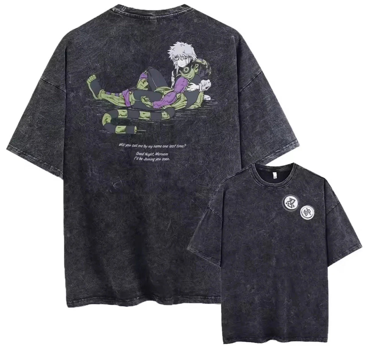 New HunterXHunter Meruem & Komugi Graphic T-unisex Shirt READ DESCRIPTION Unisex T-shirt, Sweatshirt, Hoodie, Long Sleeve Tee - T-Shirt, Sweatshirt, Hoodie