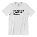 Dodgers & Lakers & Rams. T-Shirt Unisex T-shirt, Sweatshirt, Hoodie, Long Sleeve Tee - T-Shirt, Sweatshirt, Hoodie