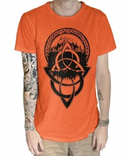 Nud Celtique Avec Montagnes Modle Tatouage Hippie Grand Imprim Homme T-Shirt Unisex T-shirt, Sweatshirt, Hoodie, Long Sleeve Tee - T-Shirt, Sweatshirt, Hoodie