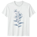 Vintage Floral Sketch T-Shirt Botanical Illustration Womens Gift For Her Unisex T-shirt, Sweatshirt, Hoodie, Long Sleeve Tee - T-Shirt, Sweatshirt, Hoodie