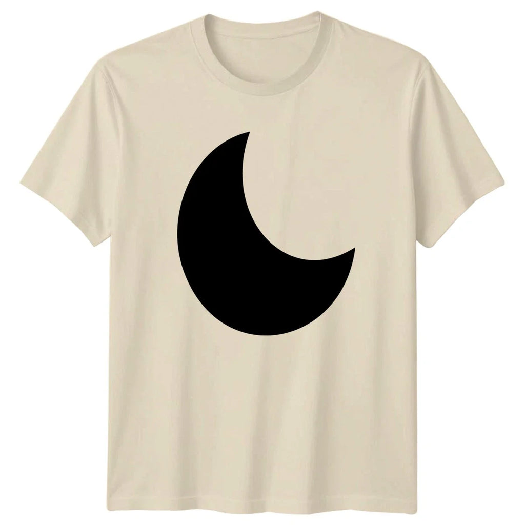 Simple Crescent Moon Design T-Shirt Lunar Celestial Birthday Gift Unisex T-shirt, Sweatshirt, Hoodie, Long Sleeve Tee - T-Shirt, Sweatshirt, Hoodie