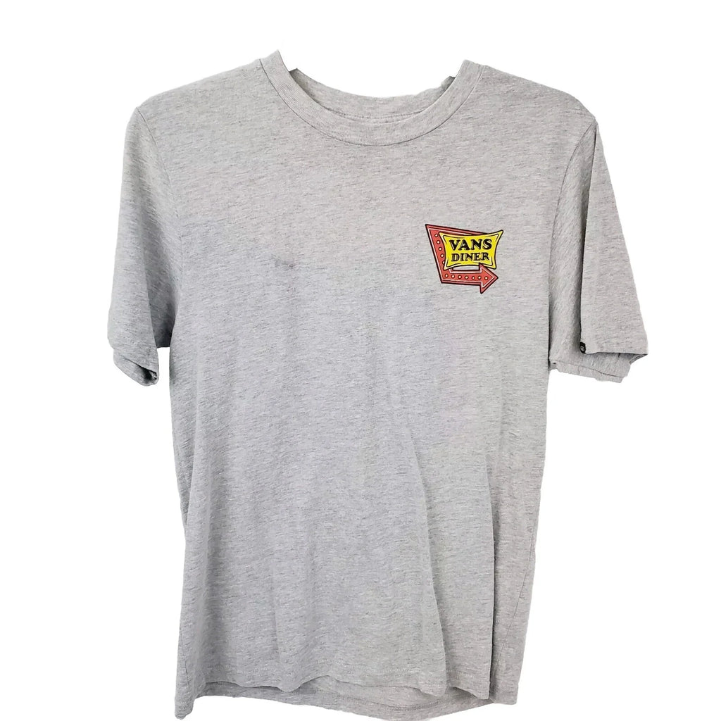 Vans Classic Fit T-Shirt Kid's M (10-12) Gray Skater Top Logo School Stylish Unisex T-shirt, Sweatshirt, Hoodie, Long Sleeve Tee - T-Shirt, Sweatshirt, Hoodie