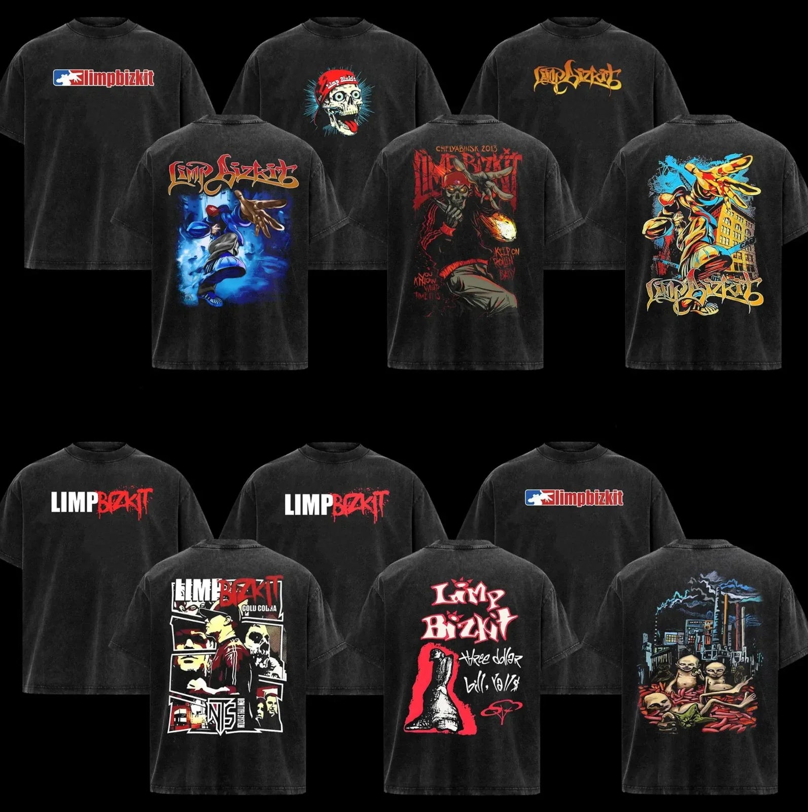 [Collection] Retro Limp Bizkit Shirt Rock Band Shirt Retro Music Graphic Tee Unisex T-shirt, Sweatshirt, Hoodie, Long Sleeve Tee - T-Shirt, Sweatshirt, Hoodie