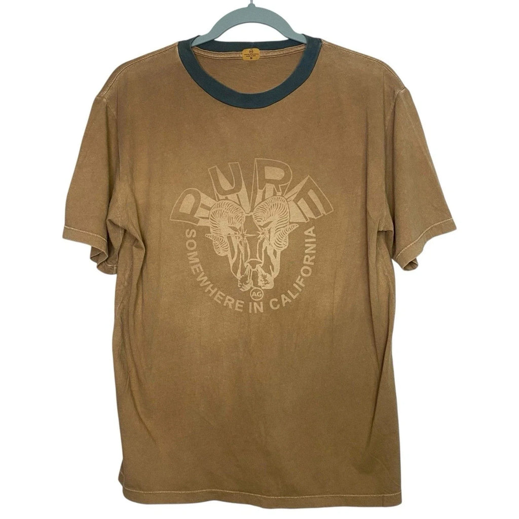 AG Adriano Goldschmied T-Shirt Medium Ram Ringer Crew Neck Tee Grunge Skater NEW Unisex T-shirt, Sweatshirt, Hoodie, Long Sleeve Tee - T-Shirt, Sweatshirt, Hoodie