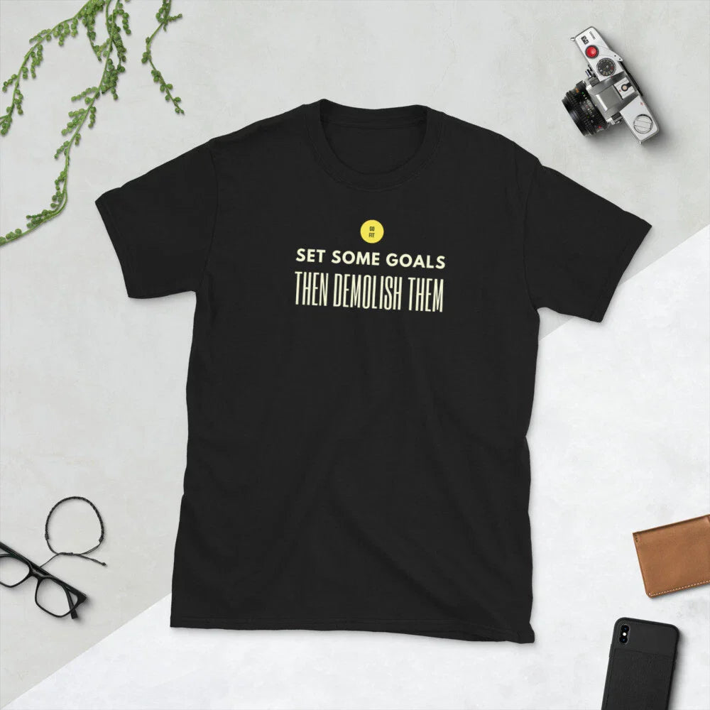 Set some goals...Short-Sleeve Unisex T-Shirt Unisex T-shirt, Sweatshirt, Hoodie, Long Sleeve Tee - T-Shirt, Sweatshirt, Hoodie