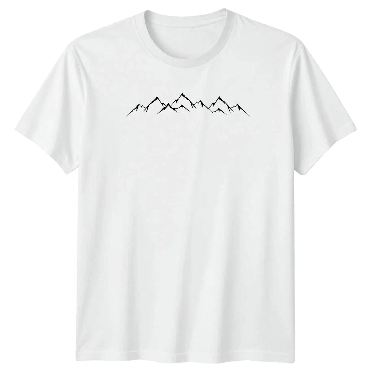 Mountain Range Silhouette Minimalist Outdoors T-Shirt Hiking Adventure Gift Unisex T-shirt, Sweatshirt, Hoodie, Long Sleeve Tee - T-Shirt, Sweatshirt, Hoodie