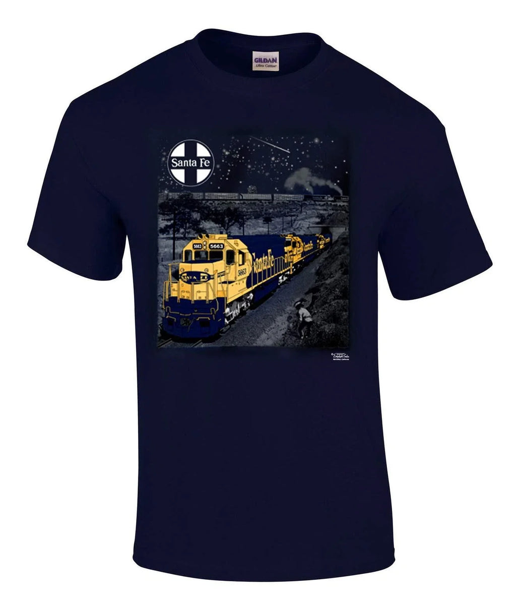 AT&SF (Santa Fe) train Chico Authentic Railroad T-Shirt Tee Shirt [81] Unisex T-shirt, Sweatshirt, Hoodie, Long Sleeve Tee - T-Shirt, Sweatshirt, Hoodie
