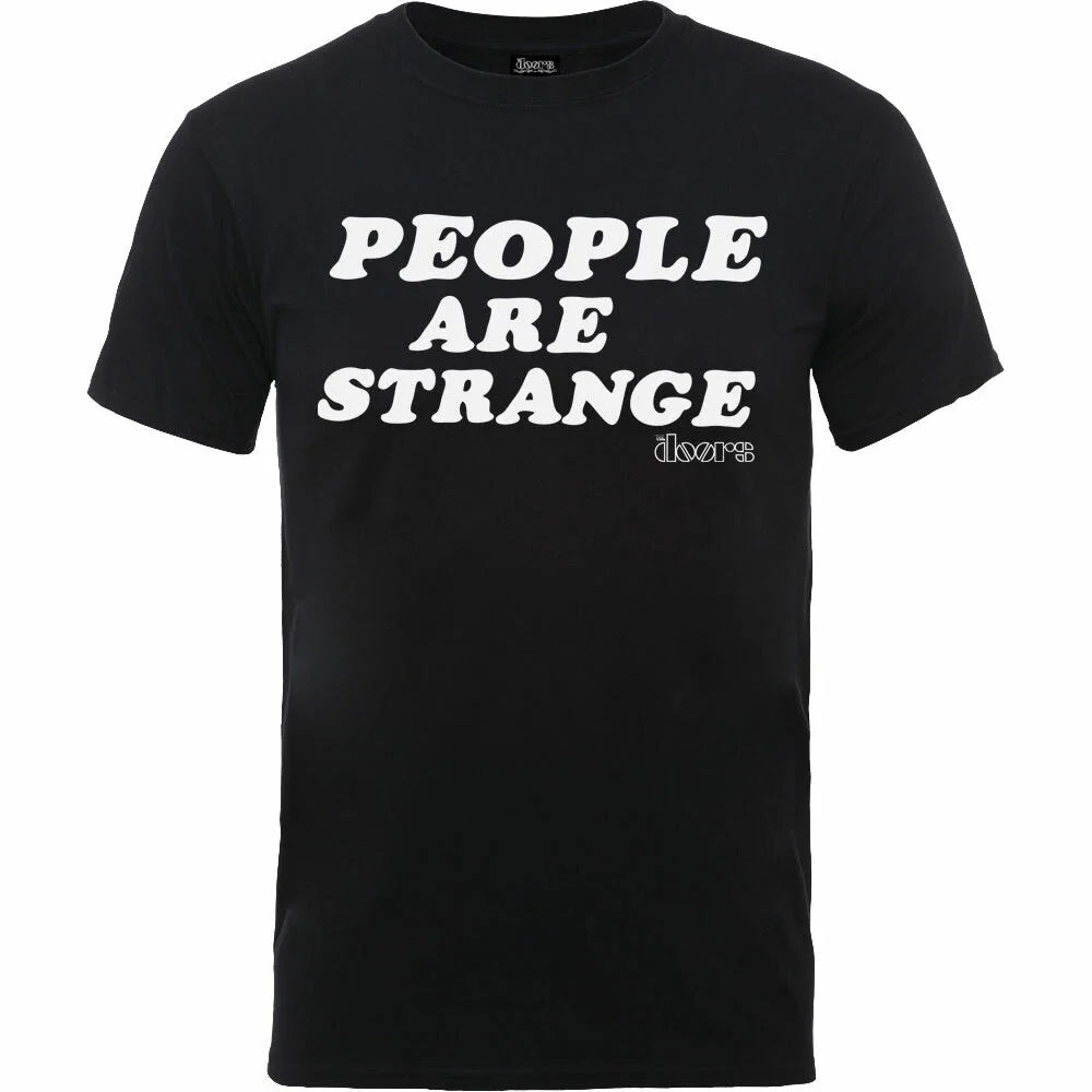 The Doors People Are Strange Official Merchandise T-Shirt Black New Unisex T-shirt, Sweatshirt, Hoodie, Long Sleeve Tee - T-Shirt, Sweatshirt, Hoodie