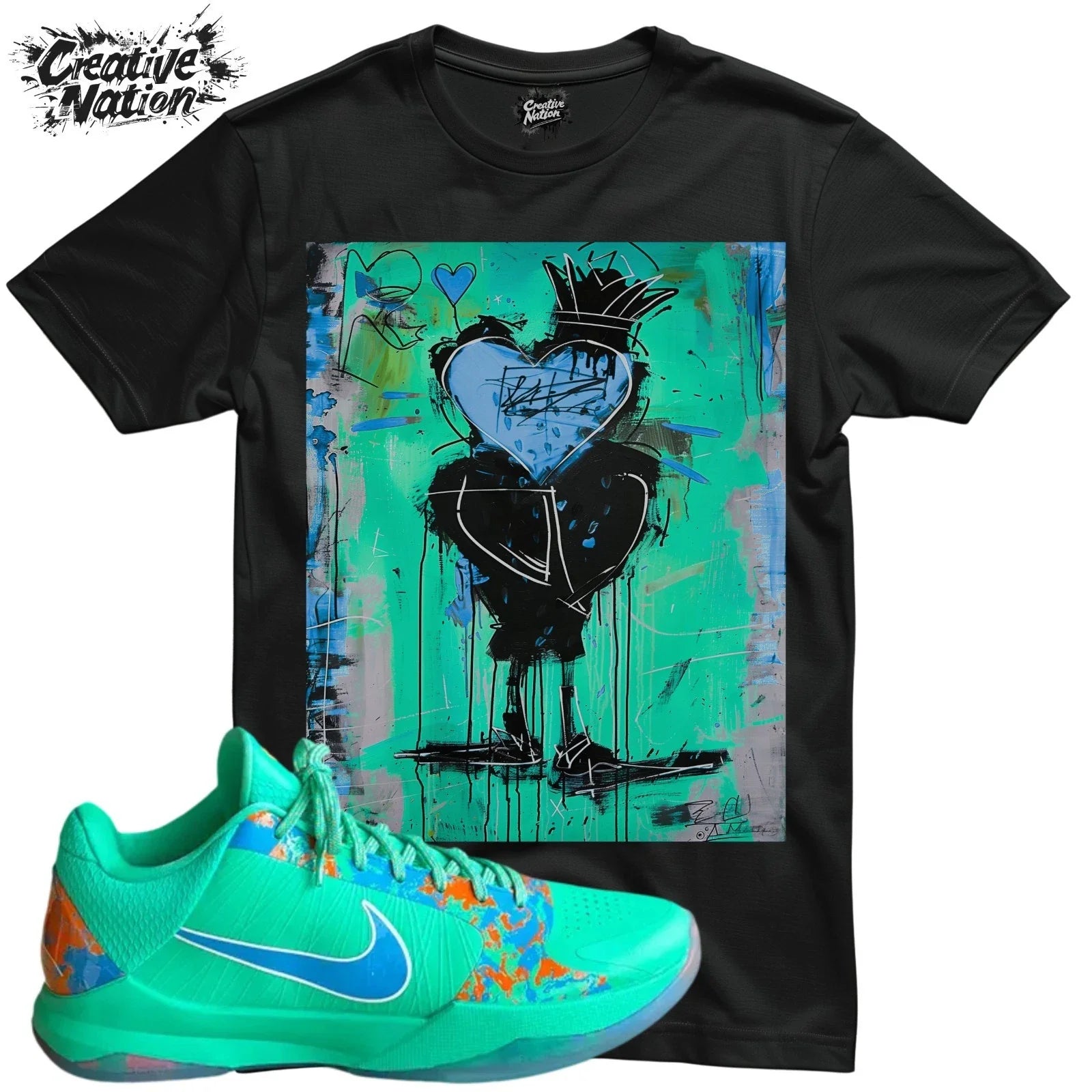 Shirt To Match 5 NY Unisex Tee Sneaker Shirt Heart Shirt For Sneaker Tee Outfit Unisex T-shirt, Sweatshirt, Hoodie, Long Sleeve Tee - T-Shirt, Sweatshirt, Hoodie