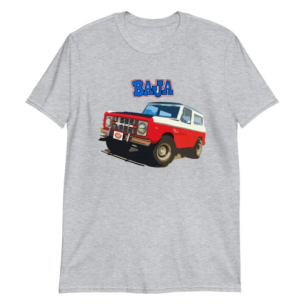 Old Retro Baja Bronco Truck SUV Short-Sleeve T-Shirt Unisex T-shirt, Sweatshirt, Hoodie, Long Sleeve Tee - T-Shirt, Sweatshirt, Hoodie