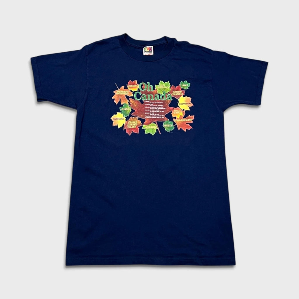 Vintage Canada Maple Leaves T Shirt Mens Medium Blue Patriotic Country 90s Tee Unisex T-shirt, Sweatshirt, Hoodie, Long Sleeve Tee - T-Shirt, Sweatshirt, Hoodie