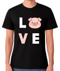 Love Pig T-Shirt Cute Pig Face Graphic Animal Lover Piglet Gift Unisex Tee Unisex T-shirt, Sweatshirt, Hoodie, Long Sleeve Tee - T-Shirt, Sweatshirt, Hoodie