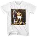 Muhammad Ali - Grunge Ko Vertical Text - American Classics - Solid White Adult S Unisex T-shirt, Sweatshirt, Hoodie, Long Sleeve Tee - T-Shirt, Sweatshirt, Hoodie