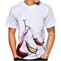 Fashion Goblet Wine Loose 3D printed T-shirt men's women fashion Casual Tops Unisex T-shirt, Sweatshirt, Hoodie, Long Sleeve Tee - T-Shirt, Sweatshirt, Hoodie