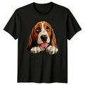 Basset Hound Dog Breed Cute Puppy Graphic Art T-Shirt Unisex T-shirt, Sweatshirt, Hoodie, Long Sleeve Tee - T-Shirt, Sweatshirt, Hoodie