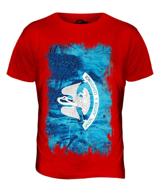 STATE LOUISIANA GRUNGE FLAG MENS T-SHIRT TEE SHIRT XS S M L XL 2XL 3XL Unisex T-shirt, Sweatshirt, Hoodie, Long Sleeve Tee - T-Shirt, Sweatshirt, Hoodie