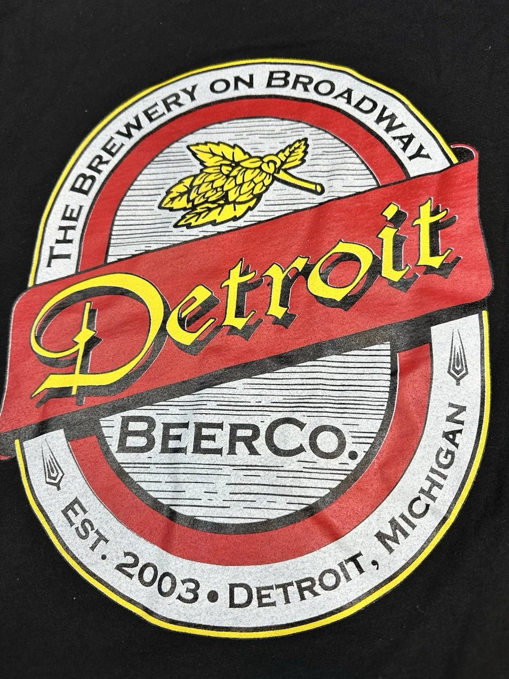 Detroit Beer Company Mens Black Shirt Size M-L Sku: 280-A-LRS Unisex T-shirt, Sweatshirt, Hoodie, Long Sleeve Tee - T-Shirt, Sweatshirt, Hoodie