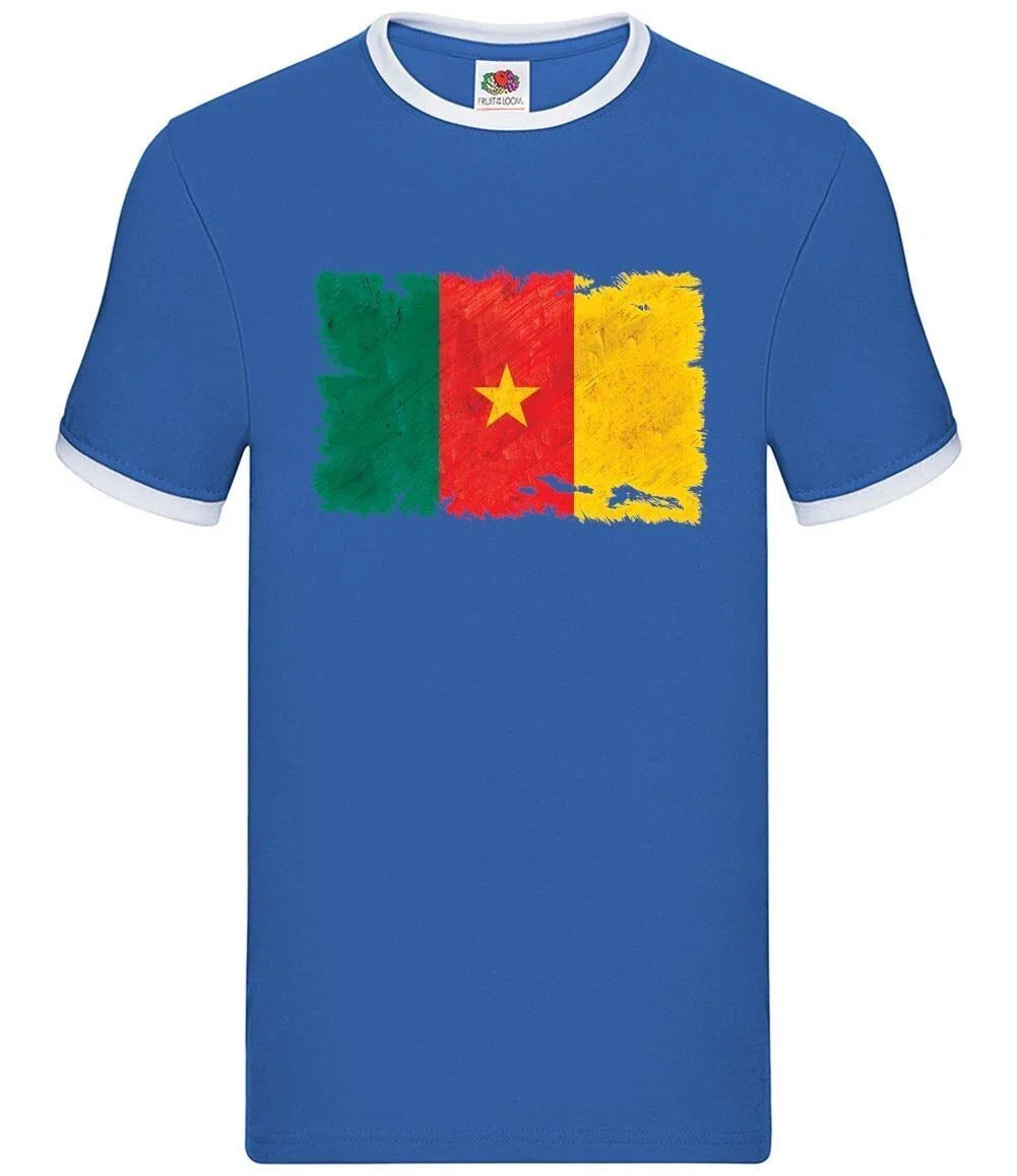 Cameroon Grunge Flag - Men Ringtone - Yaounde Country Travel Africa Unisex T-shirt, Sweatshirt, Hoodie, Long Sleeve Tee - T-Shirt, Sweatshirt, Hoodie