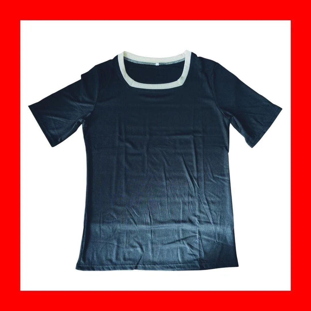 Short sleeve T shirt plain simple loungewear inner thin unisex black Unisex T-shirt, Sweatshirt, Hoodie, Long Sleeve Tee - T-Shirt, Sweatshirt, Hoodie