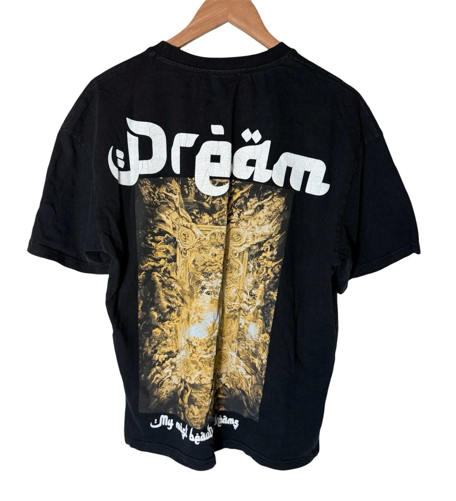 Streetwear Graphic Tee Dream Back Print Black Shirt Grunge Gothic Unisex M Unisex T-shirt, Sweatshirt, Hoodie, Long Sleeve Tee - T-Shirt, Sweatshirt, Hoodie