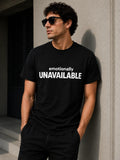 Emotionally Unavailable Shirt Funny Minimalist Graphic Tee Unisex T-shirt, Sweatshirt, Hoodie, Long Sleeve Tee - T-Shirt, Sweatshirt, Hoodie