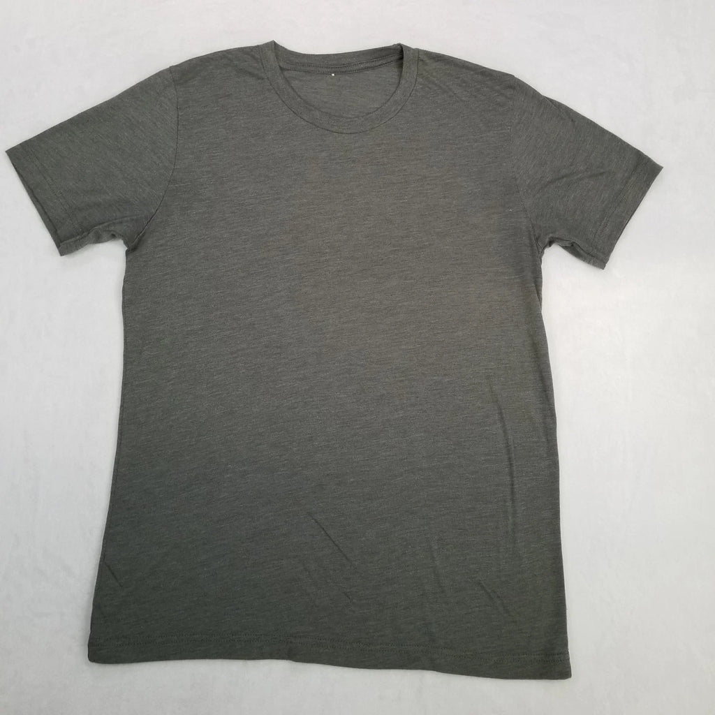 Unbranded Men's Gray Crew Neck Short Sleeve Basic Shirt Classic Casual Unisex T-shirt, Sweatshirt, Hoodie, Long Sleeve Tee - T-Shirt, Sweatshirt, Hoodie