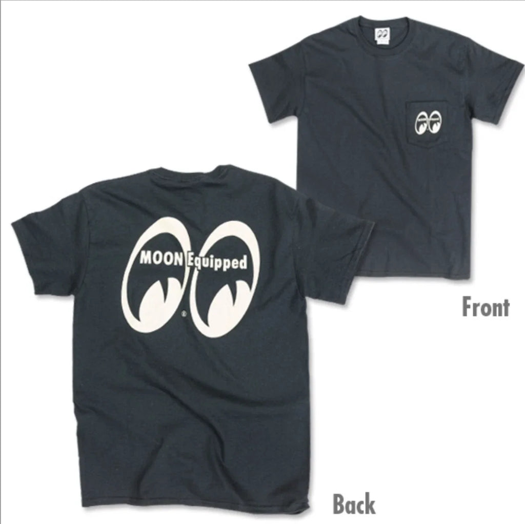 Men's Mooneyes Moon Equipped Classic Black Pocket T-Shirt Cotton MQTP002BK Unisex T-shirt, Sweatshirt, Hoodie, Long Sleeve Tee - T-Shirt, Sweatshirt, Hoodie